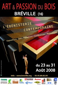 Affiche "Ébénisterie contemporaine" 2008